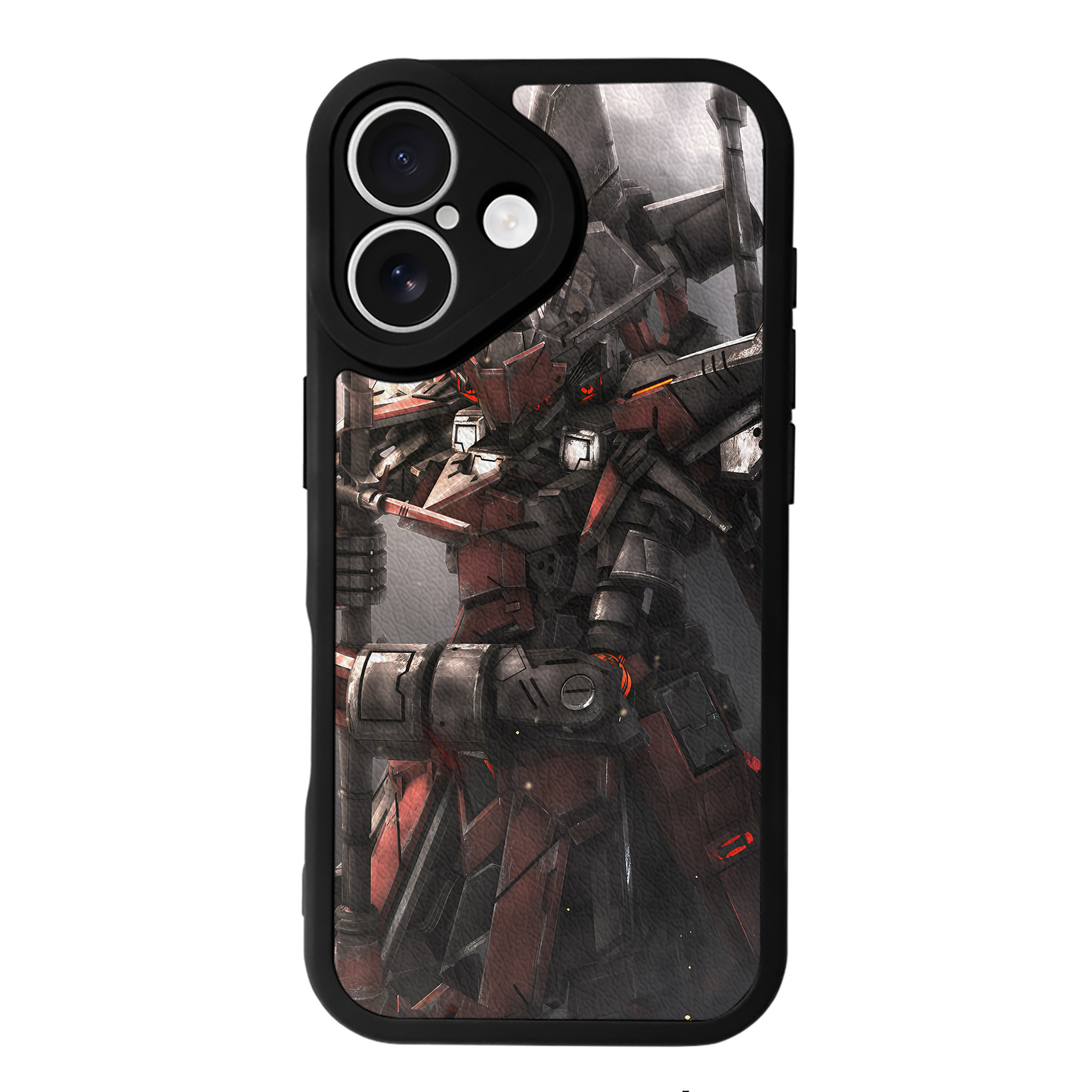 （画像用） 機動戦士ガンダム Mobile Suit Gundam 【iPhone 16シリーズ対応】シリコンスマホケース（レザー調） 材質：シリコン